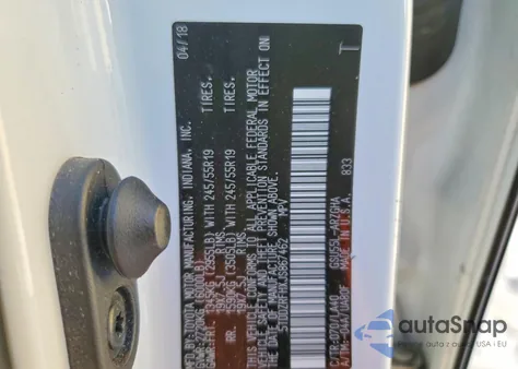 2018 Toyota Highlander Limited z USA, uszkodzony, nr VIN 5TDDZRFHXJS867462